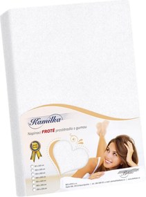 Bellatex froté prestieradlo Kamilka biela, 180 x 200 cm