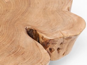 Snag konferenčný stolík hnedý Ø50-60 cm