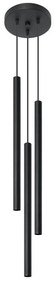 Sollux SL.0471 - Luster na lanku PASTELO 3P 3xG9/8W/230V čierna