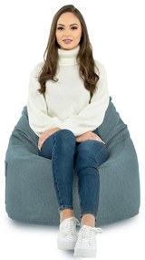 Kreslo melanž Porto tyrkysové