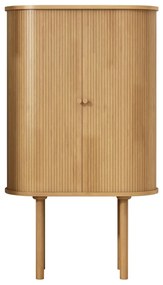 Vysoká komoda Clementa z masivu 75 cm dub přírodní