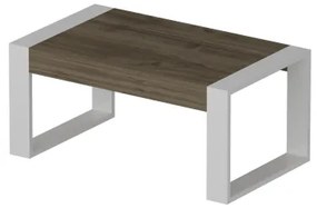 Konferenčný stolík RETRO 40x90 cm biela/hnedá