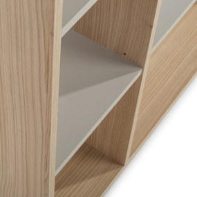 Regál Ryga 07 120 cm dub Riva/šedý