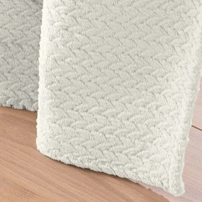 Krémový záves z mikroflanelu 140x240 cm Flanela – douceur d'intérieur