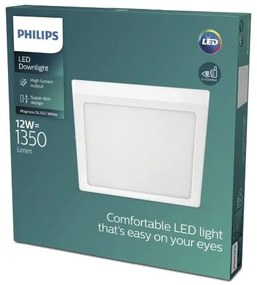 Philips - LED Stropné svietidlo MAGNEOS LED/12W/230V 4000K biela