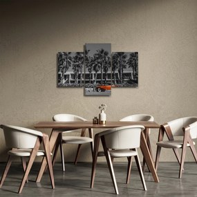 Obraz - Retro červené auto (90x60 cm)