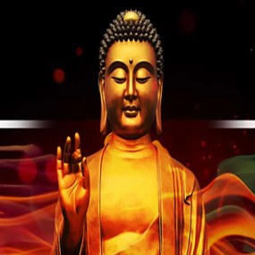 Gario Paraván Ohnivý Budha Rozmery: 110 x 170 cm, Prevedenie: Klasický paraván
