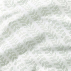 Goldea okrúhly obrus 100% bavlnené plátno - skandinávske lístky Ø 110 cm