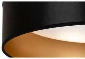 Duolla - LED Stropné svietidlo ROLLER LED/24W/230V pr. 45 cm čierna/zlatá
