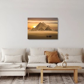 Sklenený obraz - Pyramídy (70x50 cm)