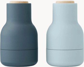 Malé mlynčeky na soľ a korenie's vrchnákmi z bukového dreva Bottle Grinder, 2 ks