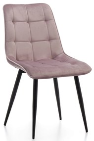 Jedálenská stolička chic velvet ružová | jaks