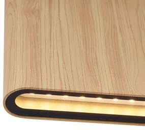 Škandinávske vonkajšie nástenné svietidlo drevo 17,5 cm vrátane LED IP65 - Batt