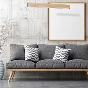 Závesné LED svietidlo Timber, 1x LED 12w, 3000k, drevo
