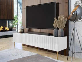 TV stolík 180 Brimono, Farby: čierna / čierny lesk