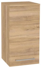 Mereo, Mereo Bino kúpeľňová skrinka horná 63 cm, pravá, Multidecor, Orech Pacifik prírodný, MER-CN696OPP2