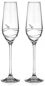 Diamante poháre na šampanské Venezia Epitome s kryštálmi Swarovski 230 ml 2KS
