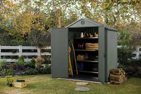 Záhradný domček Keter Darwin 6 x 4 zelený, s podlahou