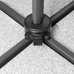 Derby RAVENNA 330 cm – veľký záhradný výkyvný slnečník s bočnou tyčou - 2. akosť (S300)