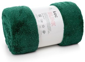 DEKA Z MIKROFLANELU BLINK 150X200 CM TMAVOZELENÁ