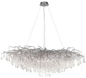 Paul Neuhaus 2031-55 - Luster na lanku ICICLE 15xG9/40W/230V 75x150 cm chróm