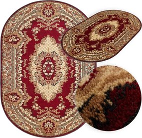 Koberec Agnella Standard kráľovsky bordový ovál