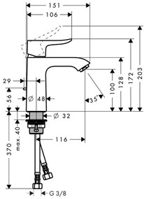 Hansgrohe Metris New, umývadlová batéria s výpustom, chrómová, HAN-31080000