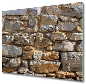 Sklenená doska na krájanie Kamenný múr 60x52 cm