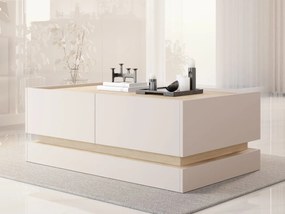 Konferenčný stolík Arlotekis L97 4K, Farby: púštny piesok / dub cremona