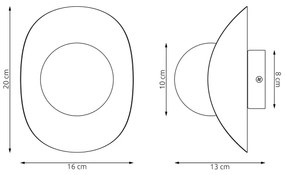 Nástenné svietidlo FIERO 1xG9/8W/230V sivé