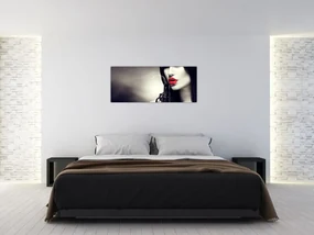 Obraz - Tajomná žena (120x50 cm)