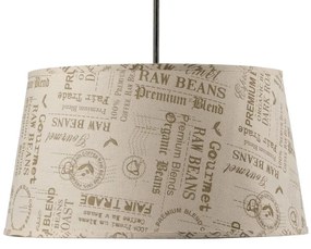 ONLI - Luster na lanku MAIDA 1xE27/15W/230V pr. 50 cm hnedá