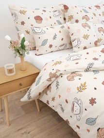 II. akosť Bavlnené obliečky Renforcé - Jesenná káva