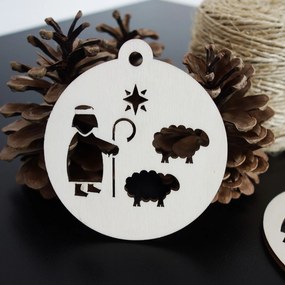 SENTOP | Vianočné ozdoby z dreva a plastu, Vianočné dekorácie drevené , drevené doplnky PR0083-Christmas HEU-