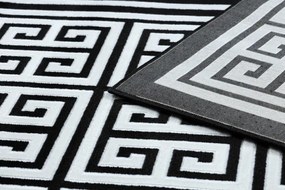 Koberec GLOSS 6776 85 Greek - čierny, slonia kosť