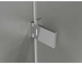 Mexen Lunar-F L skladací sprchový kút pravý 100 x 80 cm, 8mm číre sklo, chrómový profil, 836L-100-080-01-00-P