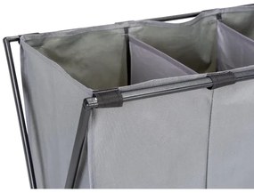 WENKO 71297800 - Kôš na bielizeň TRIO 69x76 cm sivá/čierna