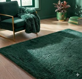 Protišmykový koberec RABBIT fľaškovo zelený