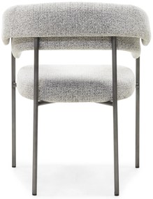 Čalouněná jídelní židle Portia šedá