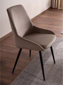 SI Stolička Cobe Velvet tmavá béžová