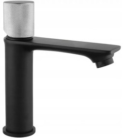 Mexen Royo One umývadlová batéria, čierna / chrómová, 72201-77