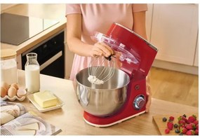 Sencor - Kuchynský robot s nerezovou miskou 1300W/230V červený