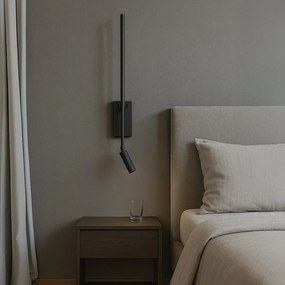 Nástenné svietidlo Torch, 1x čierne kovové tienidlo + 1x LED 3w, b