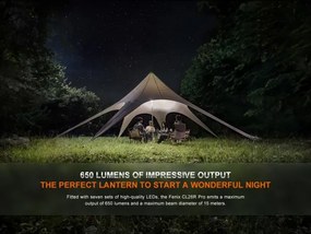 Fenix CL26RPROOLI - LED Stmievateľná prenosná nabíjacia lampa LED/USB IP66 zelená