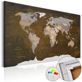 Artgeist Obraz na korku - Cinnamon Travels [Cork Map] Veľkosť: 90x60