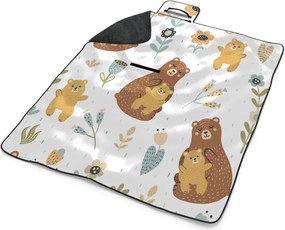 Sablio Plážová deka Medvede: 200x140 cm