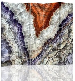 Ozdobný paraván Kameny - 180x170 cm, päťdielny, obojstranný paraván 360°