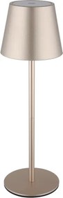 Globo 58488CH-LED Dotyková stmievateľná nabíjacia vonkajšia stolná lampa VANNIE 3W/5V IP54 1800mAh mosadz