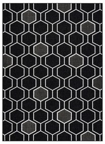 Koberec SPRING 20404993 Hexagon Sisalový- čierny