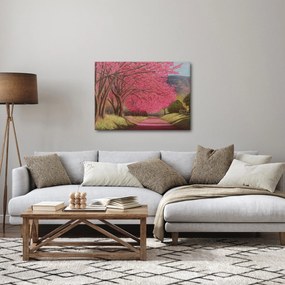 Obraz rozkvitnutých stromov (70x50 cm)